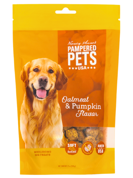 Wholesome Oatmeal & Pumpkin Soft Baked Dog Treats