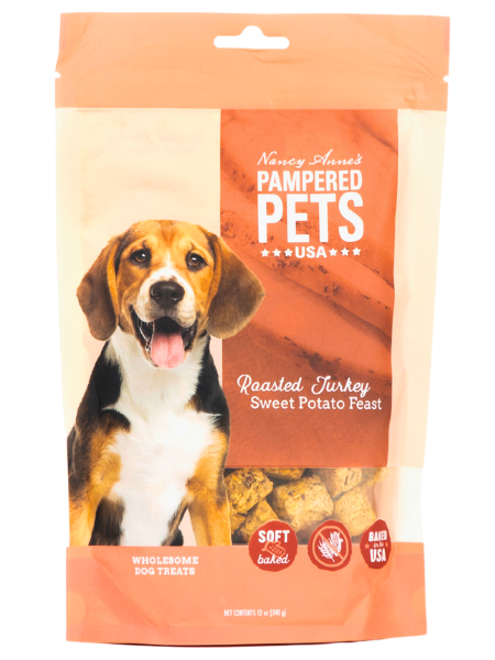 Roasted Turkey Sweet Potato Soft Baked Dog Treats