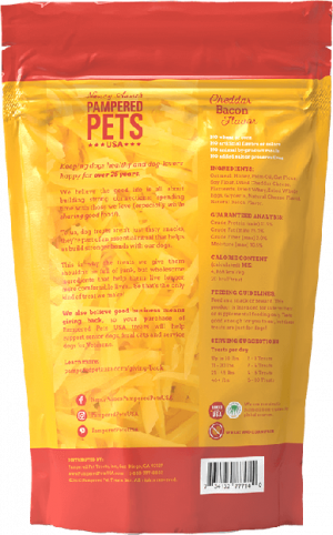 Cheddar Cheese & Bacon Soft Baked Dog Treats